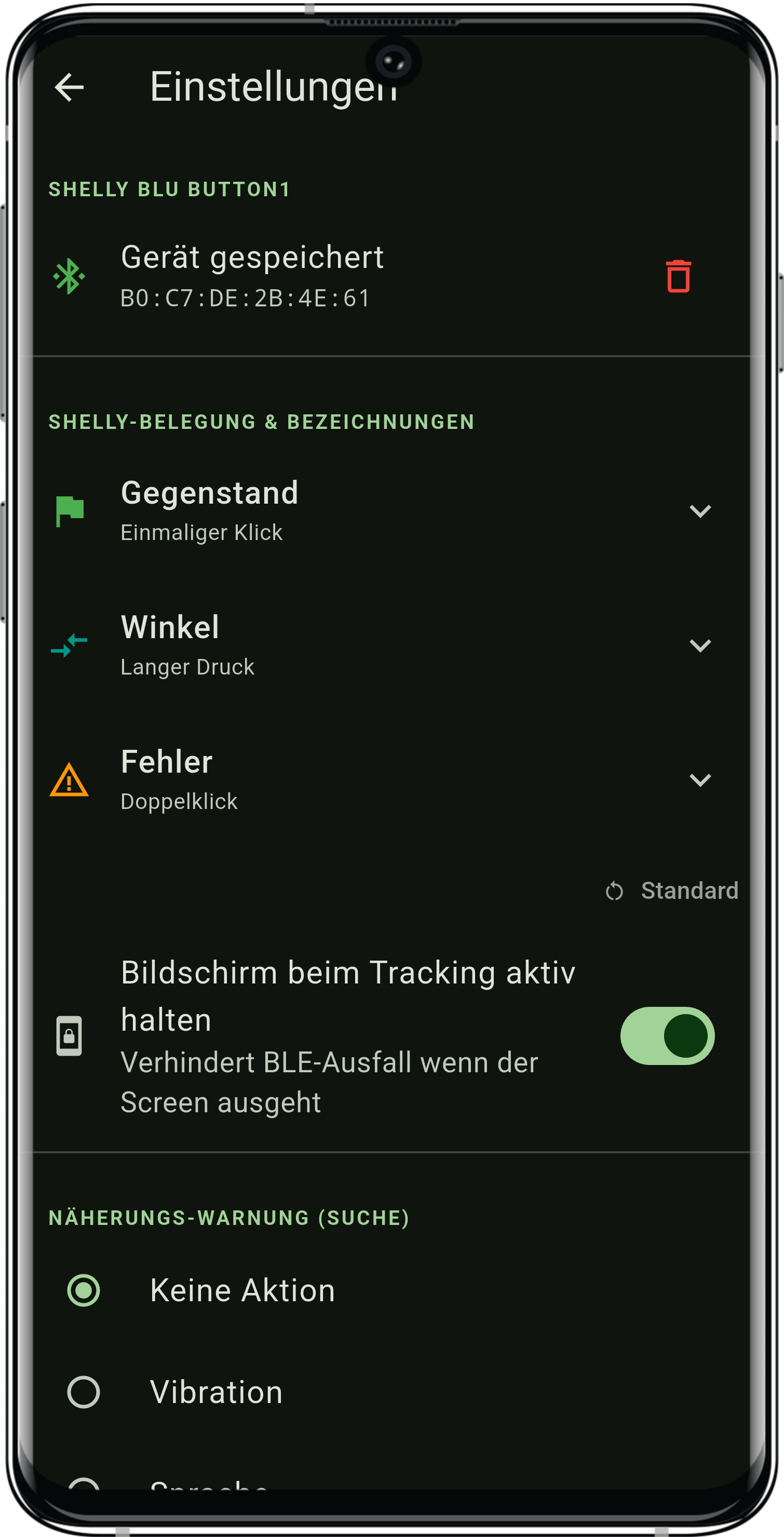 TrackMaster Messwerte